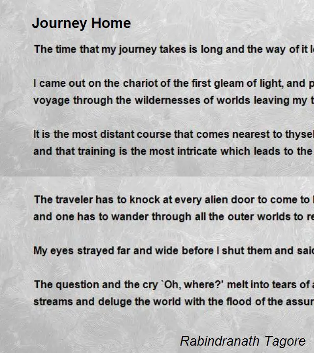 journey rhyme poem