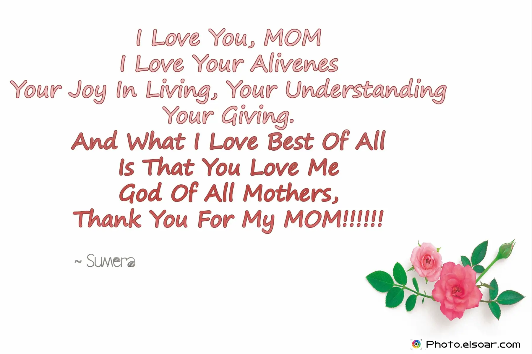 Love You Mom Poems