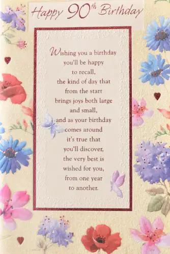 Female 90Th Birthday Card Ideas : 90th Birthday Card For A Mum 90th ...