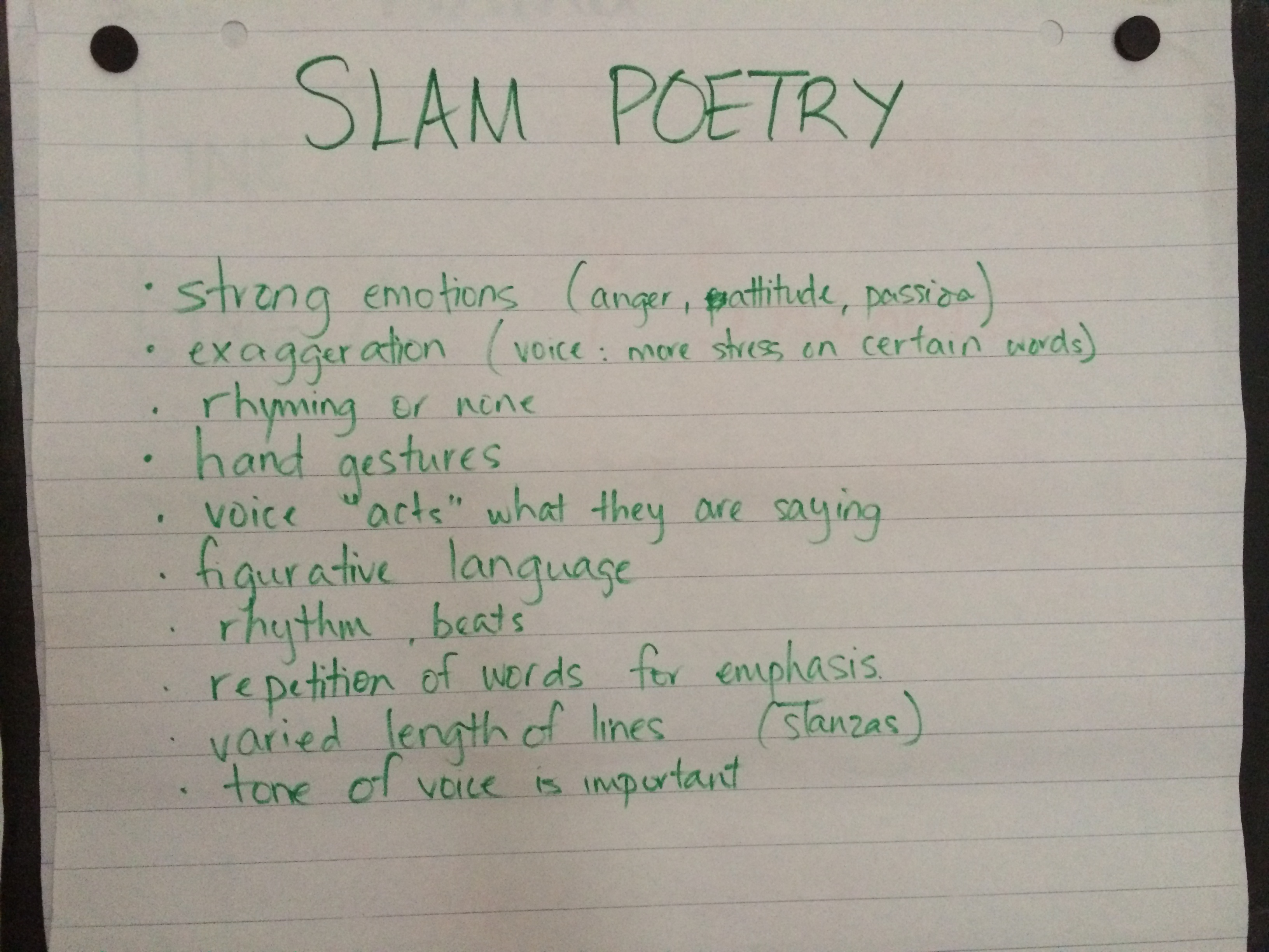 homework slam poetry