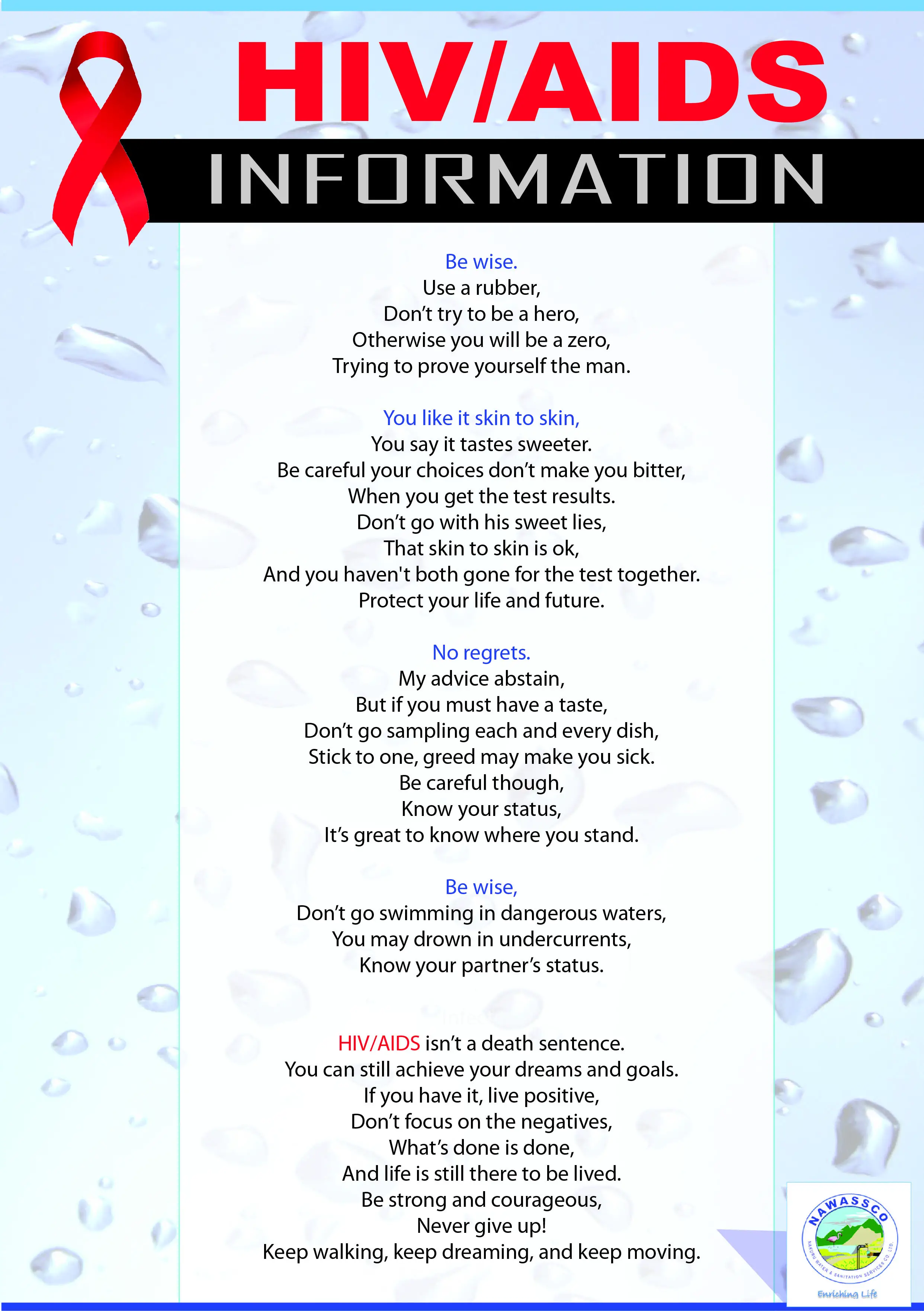 Hiv Poems For Hiv Aids Brochure Templates