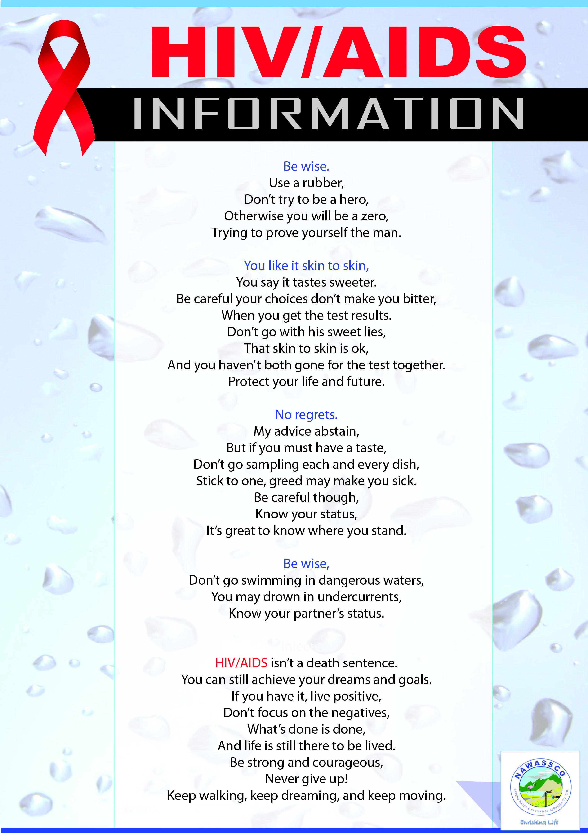 Hiv Poems With Hiv Aids Brochure Templates