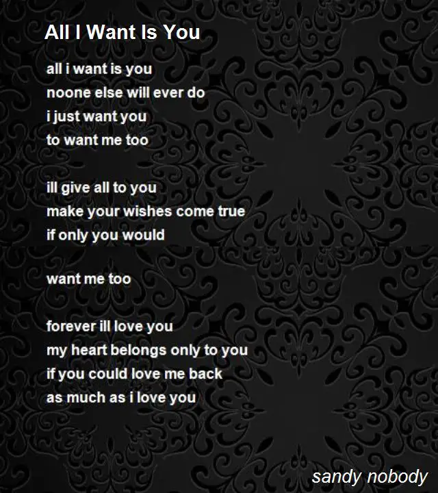 I Want To Be With You Poems