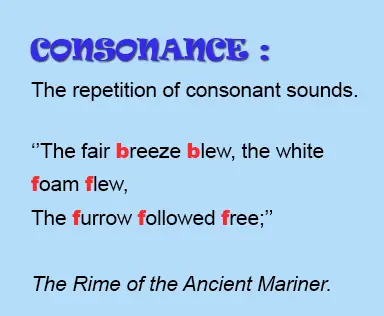 consonance examples in poetry