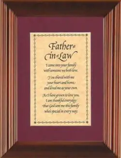 Father In Law Poems