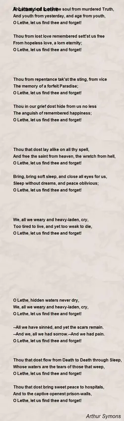 Litany Poems