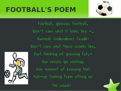 Football Poems