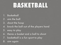 Basketball acrostic Poems