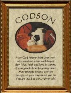 godson poems bookmarks plaque plaques personalized gift poemsearcher