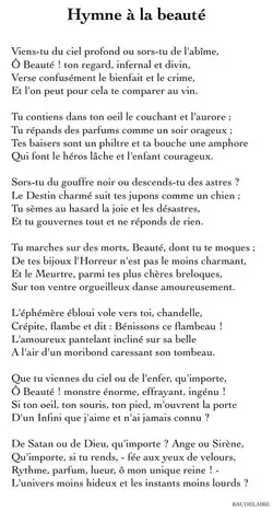 Baudelaire Poems