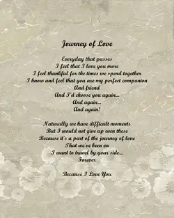our journey of love poem