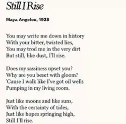 Maya Angelou Short Poems