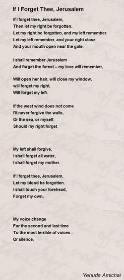 Yehuda amichai Poems